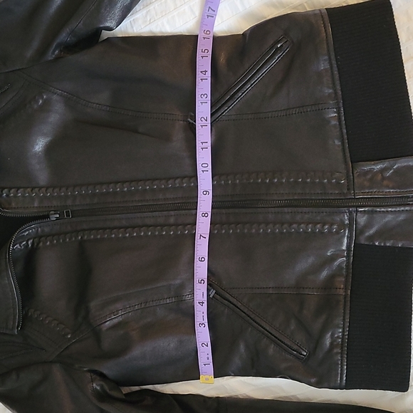 Genuine leather Jacket Bomber - Picture 7 of 8